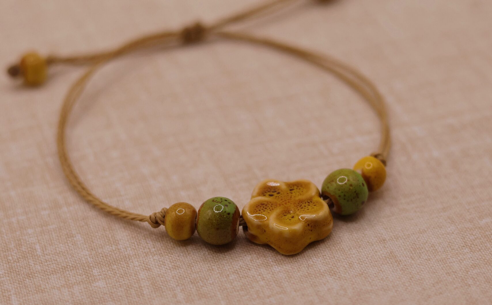 Yellow Spring Flower Bracelet