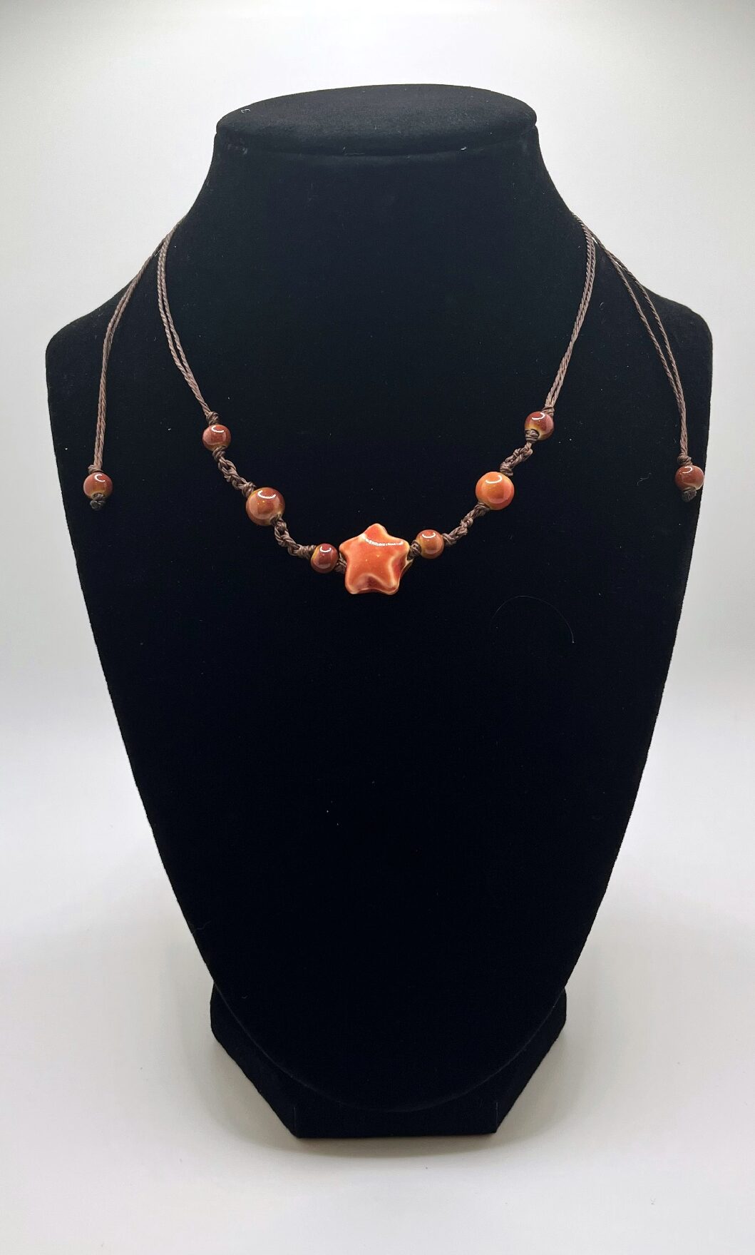 Dusty Red Star Necklace