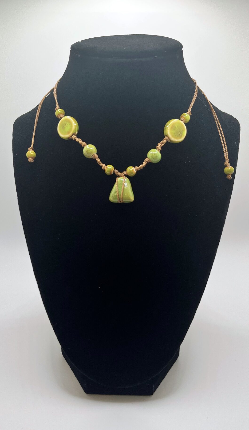 Green Triangle Necklace