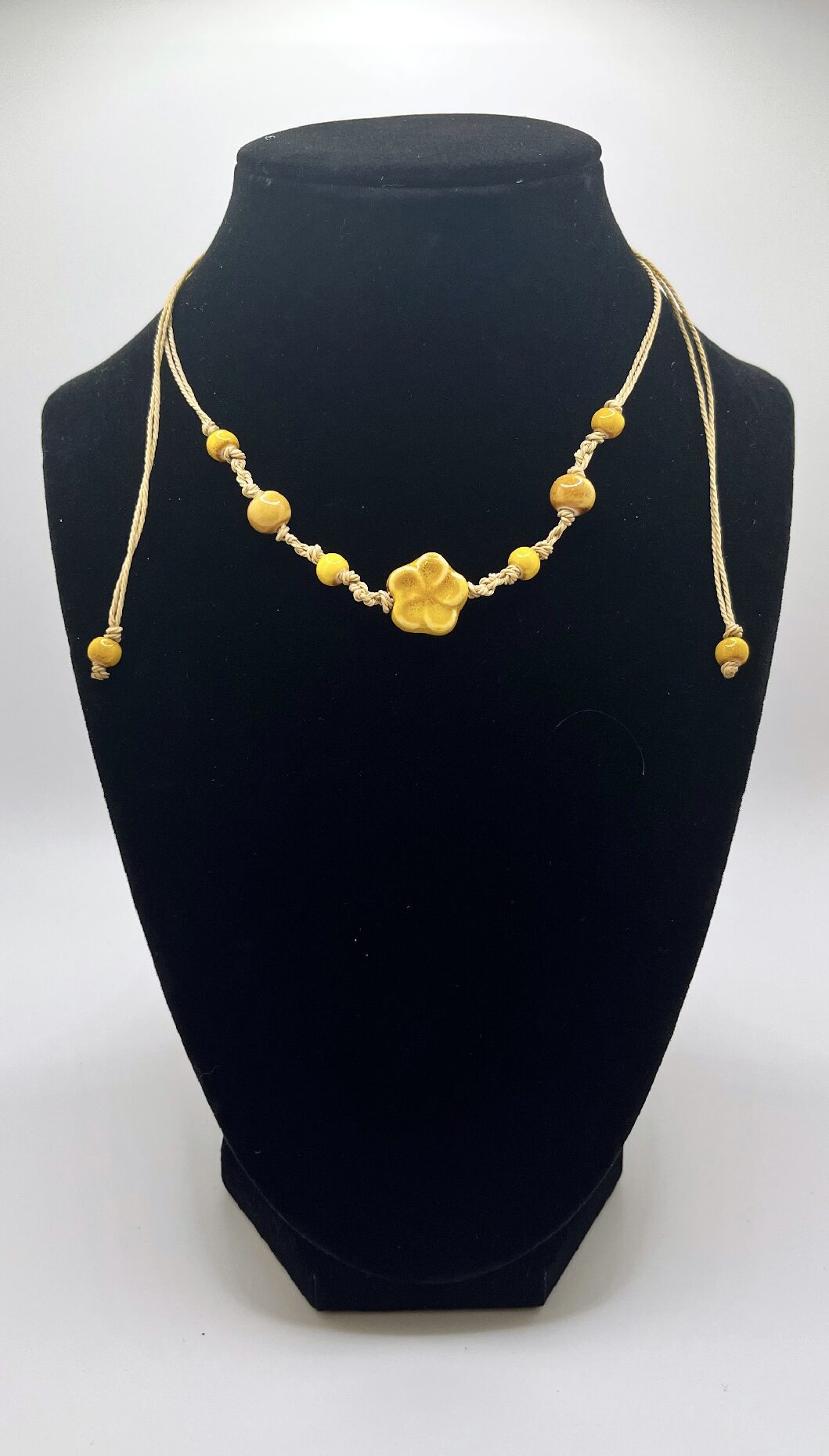 Yellow Flower Necklace