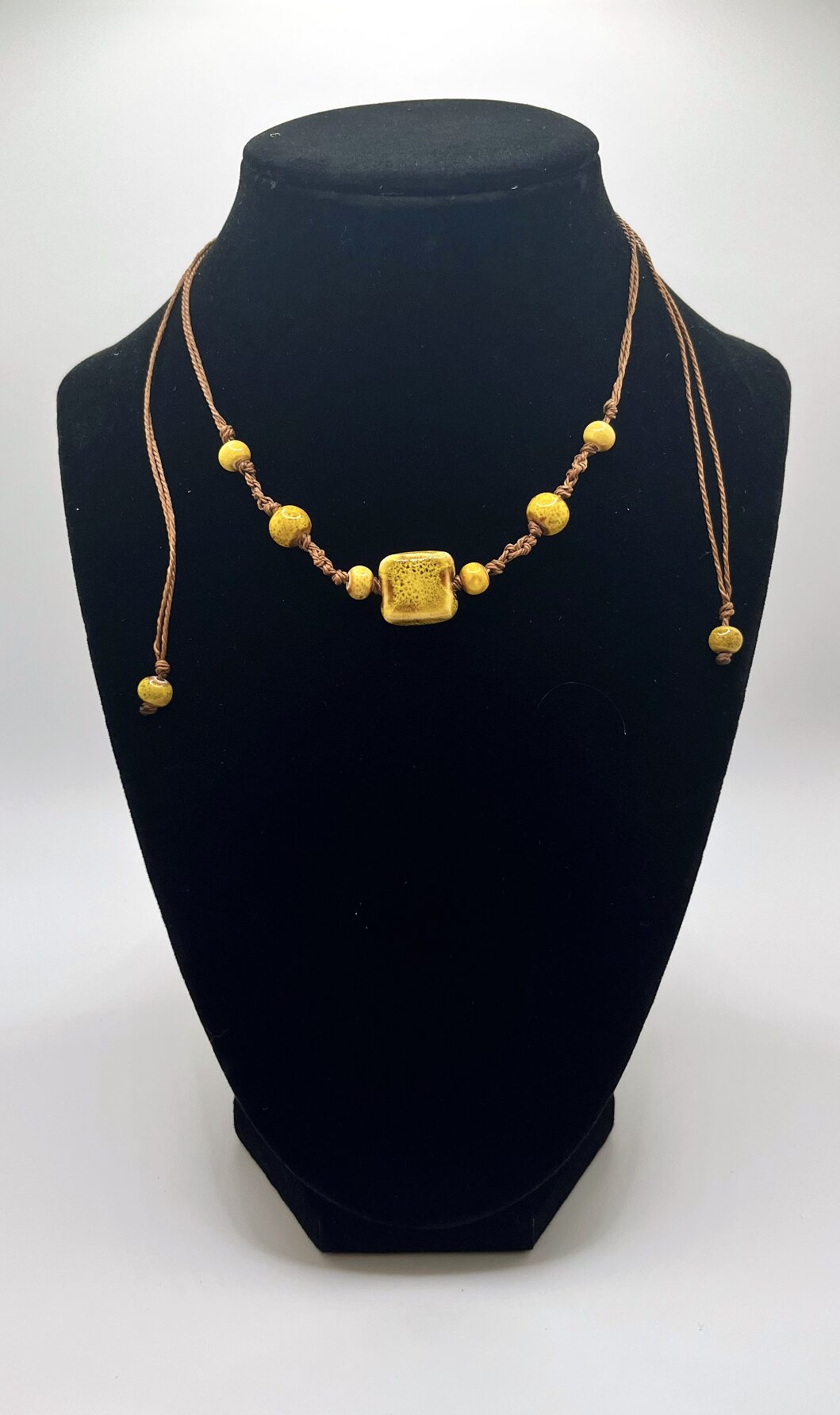 Yellow Square Necklace