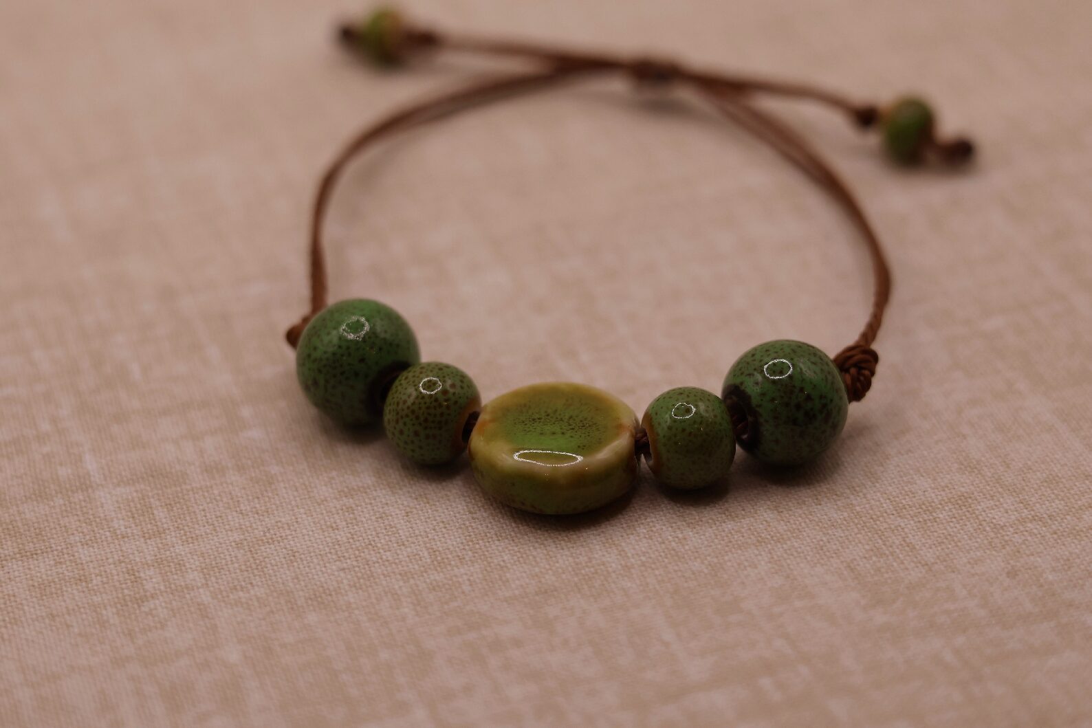 Green Circle Bracelet